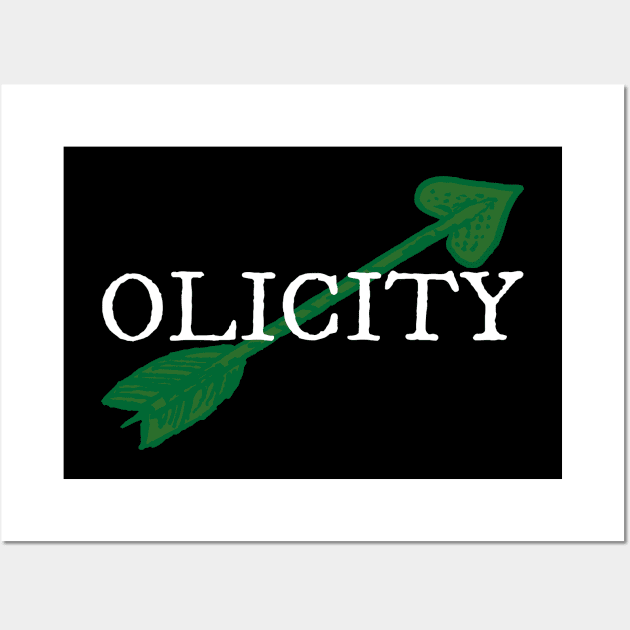 Olicity - Green Heart Arrow Wall Art by FangirlFuel